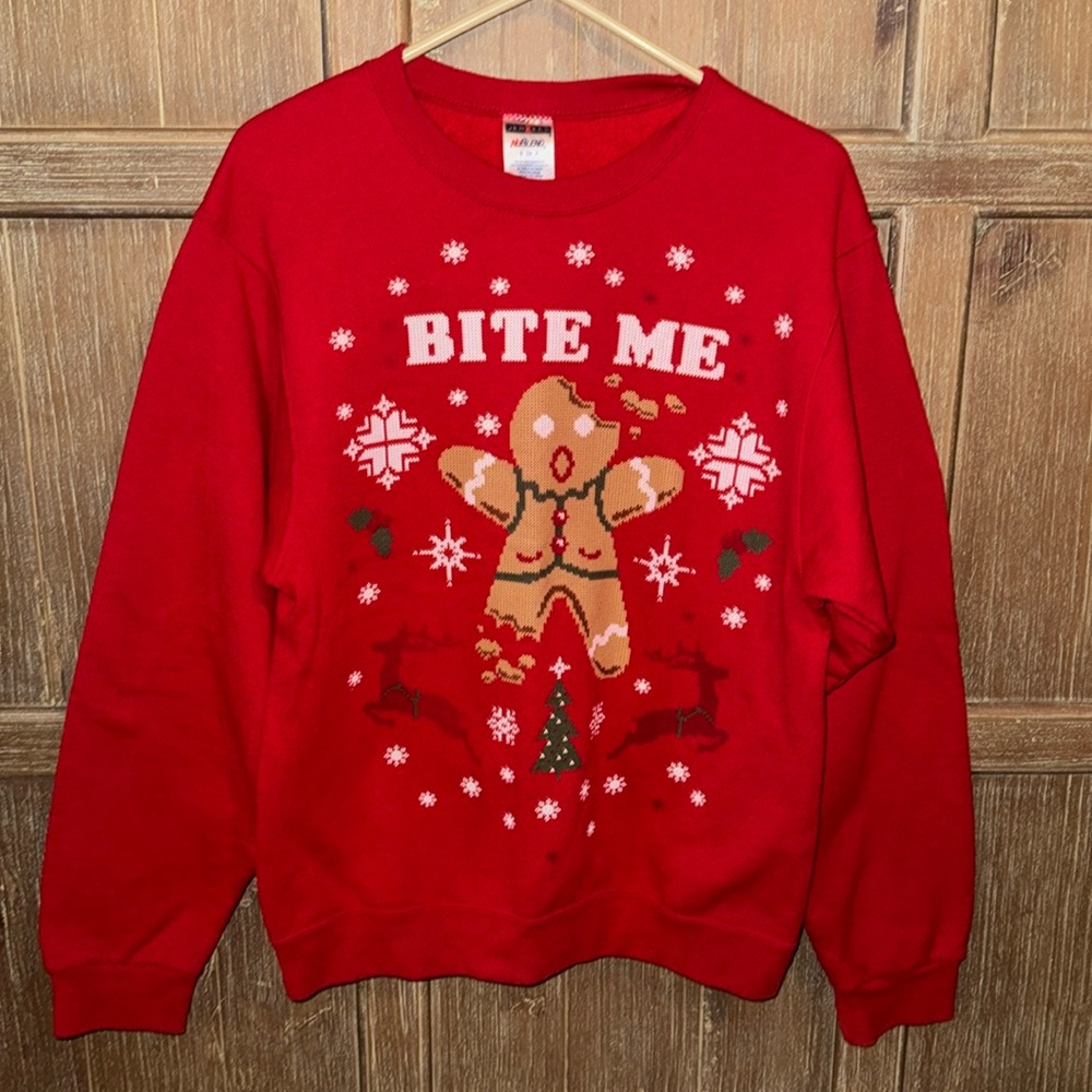 Bite Me Ugly Christmas Sweater